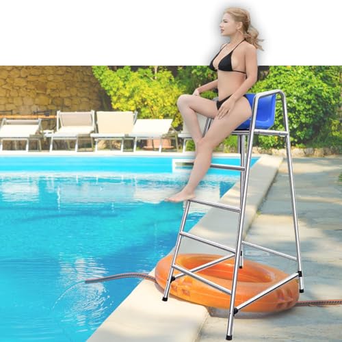 Silla Elevada Portátil para Exteriores de Acero Inoxidable