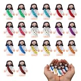 JOVYTH 20 Figuras Miniaturas Jesús – Decoración Cristiana, Estatuas PVC para Pascua, Regalo Religioso, Pesebre, Catequesis, Semana Santa
