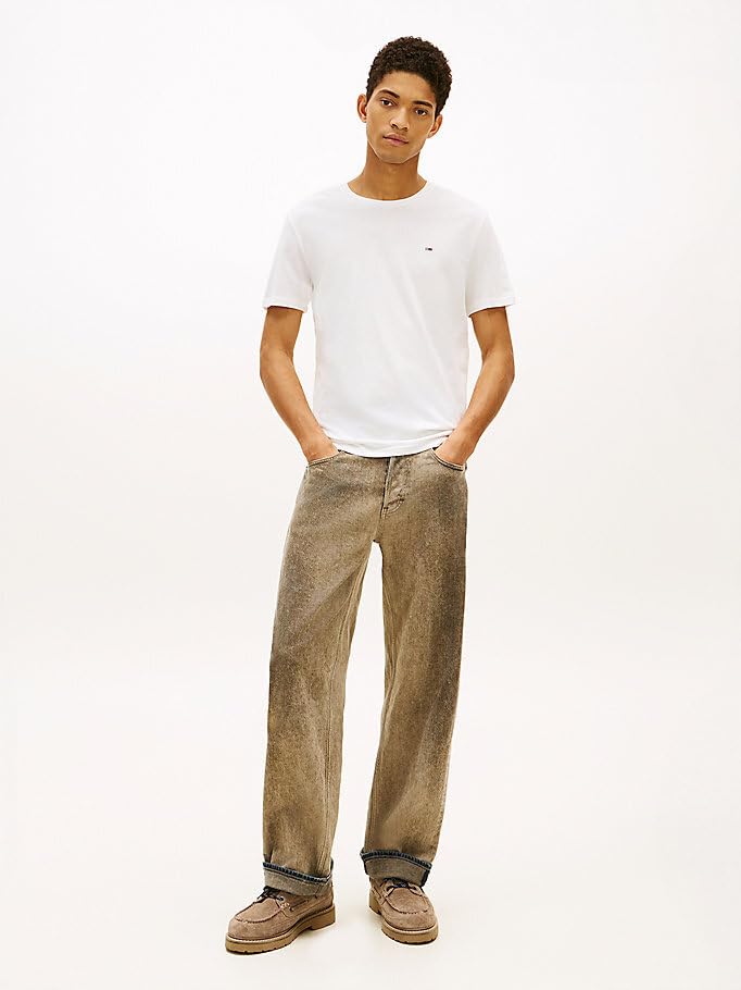 Tommy Jeans Men Tjm XSLIM 3PACK Tee Ext Multi (Ecru/Ecru/Ecru) S