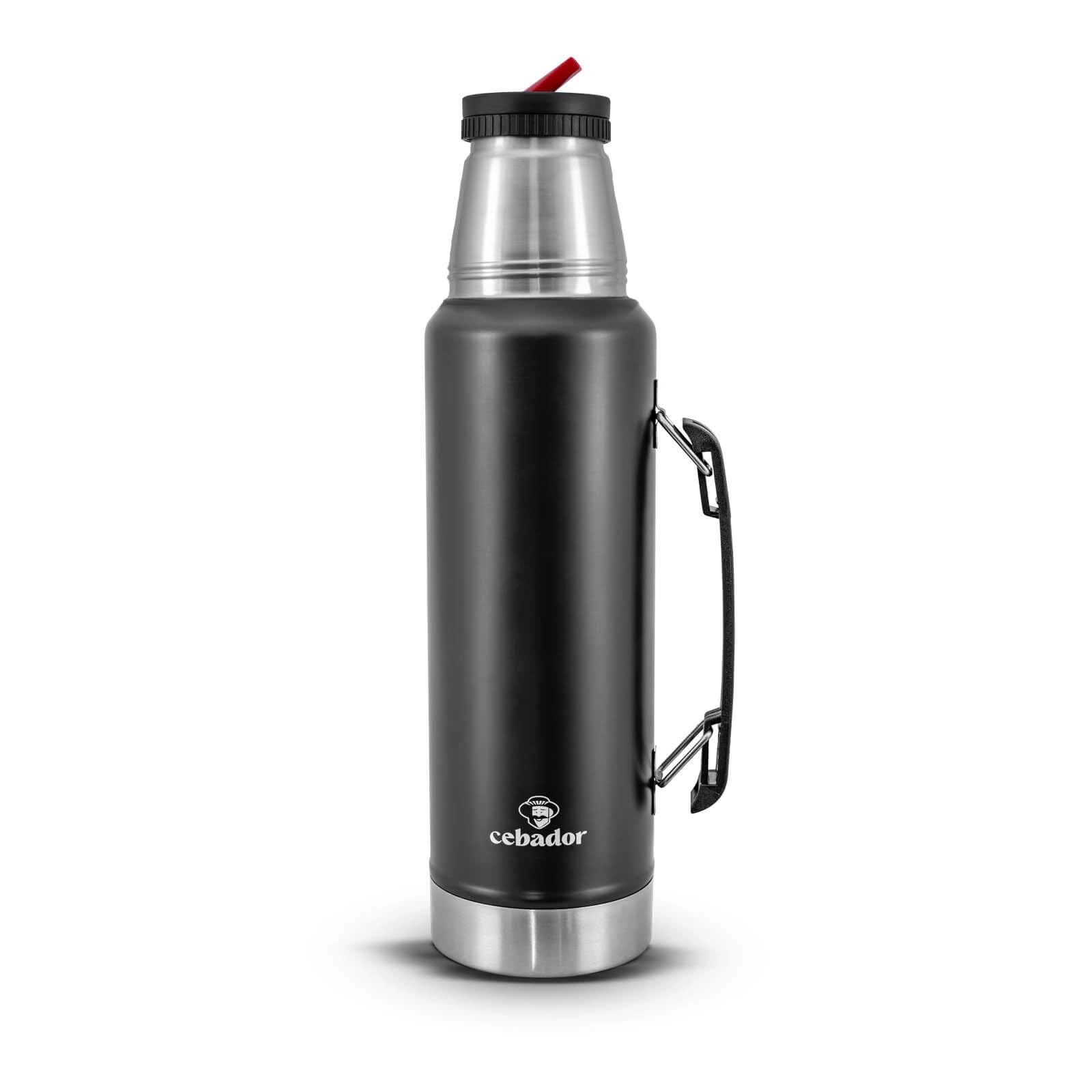 Kompletny zestaw Verde Mate Yerba Mate – termos Largoinox 1,2 l + 2 termosy + bombilla ze stali nierdzewnej + podstawka korkowa + szczotka do czyszczenia