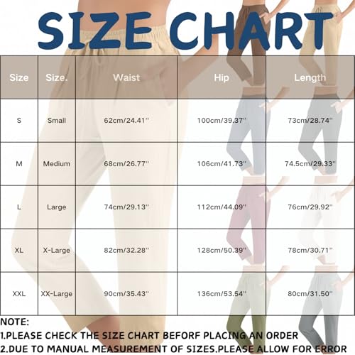 Image of ABABC Linen Capri Pants for Women Casual Straight Wide Leg Capri Pant Loose Lightweight Drawstring Beach Cropped Trousers