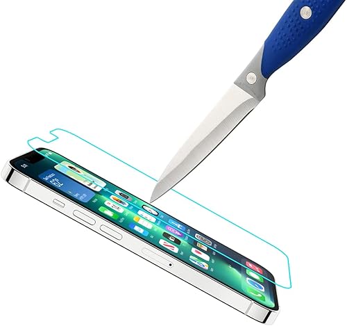 Miniatura 3 de Mr.Shield Protector de pantalla compatible con iPhone 14 Plus y iPhone 13 Pro Max [6.7 pulgadas] Protector de pantalla de vidrio templado [dureza