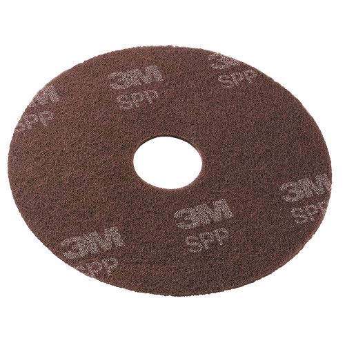 Scotch-Brite SPP13 Surface Preparation Pad, 13" Diameter, Maroon, 10/Carton
