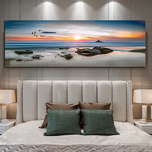 Peinture au numéro diamond painting pour salon ambiance bord de mer