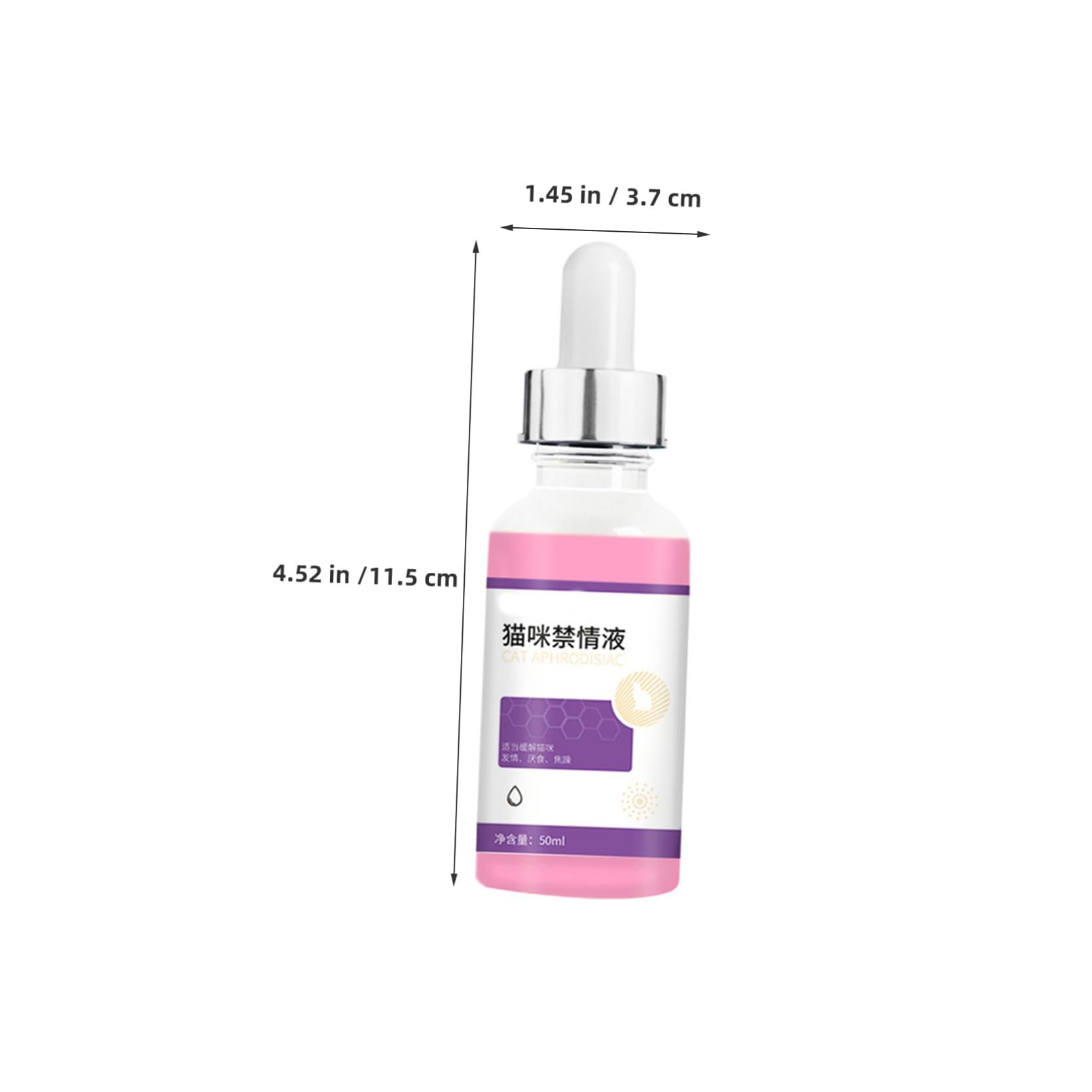 Líquido de Control para Gatitos y Gatos 50Ml Reduce Aullidos Celo Accesorio Cómodo y Duradero para Doméstico