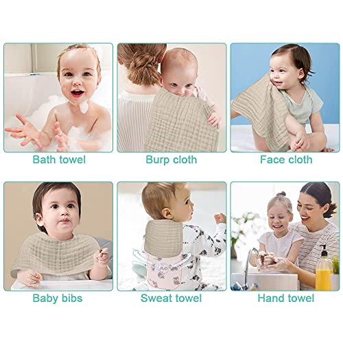 Yoofoss-Muslin-Burp-Cloths-6-Pack-Baby-Washcloths-Large-20X10-100-Cotton-6-Layers-Super-Soft-and-Absorbent-Apricot