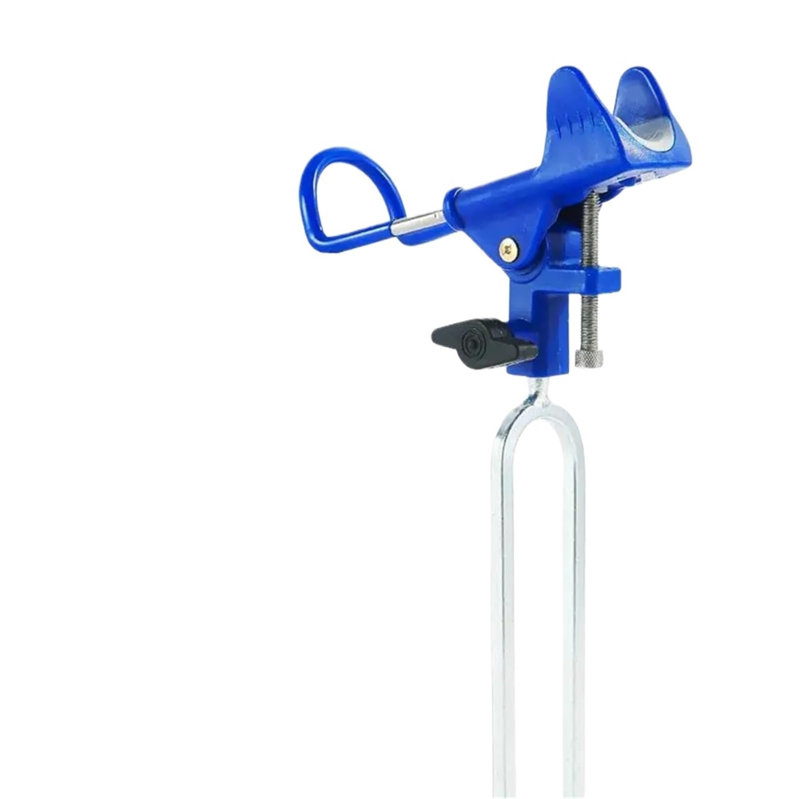 FVDZRFIE Fishing Rod Rest 360° Adjustable Fishing Rod Holder – Foldable Portable Stand With Ground Spike, Design For Bank(Blue)