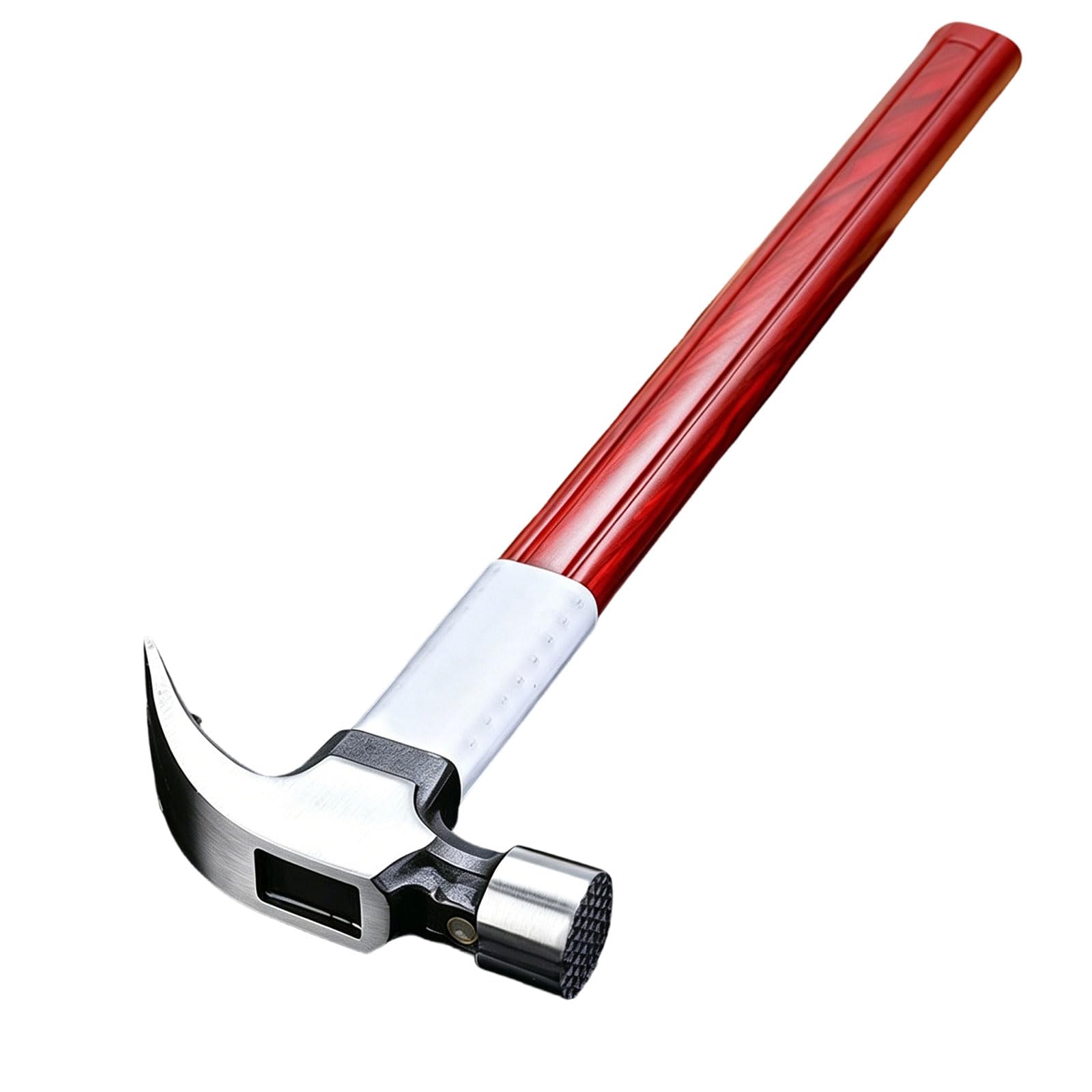 Gavery Elbow Round Head Professional Aluminum Wooden Handle Clawing Hammer Clawing Hammer Antislip Wear Woodworking Tool Comfortable Handle Aluminum Mixture Grip