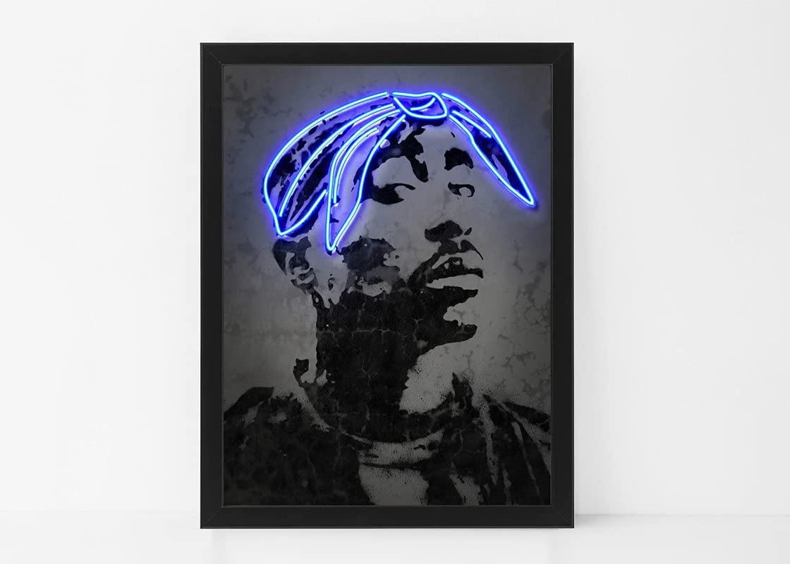 Boomah AccessoriesBoomah Accessories 2pac Neon Art Poster with Frame 50x40cm