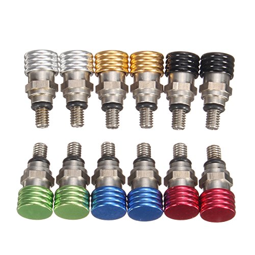 Alamor Paar M4X 0.7 Mm Gabel Luft Entlüftungsventil Schraube Für Enduro KTM Off Road Husky Wp Marzocchi-Schwarz