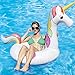90shine 3PCS Pool Floats Adult Set - Unicorn + Flamingo + Watermelon Inflatable Beach Floaties Swimming Ring Toys for Adults, Kids 8-12,Teenager Water Party Supplies