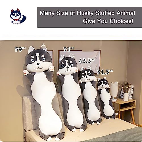 Ghtmony Husky Stuffed Animal Plushies Pillow, Cute Giant Stuffed Animals Soft Body Pillows For Adults And Kids #TOP2