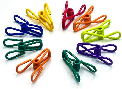 Chip Clips, Utility PVC-Coated Steel Clip for Food Package, Chips Bag, Clothes, Parper, Pack of 16, 2 Inch