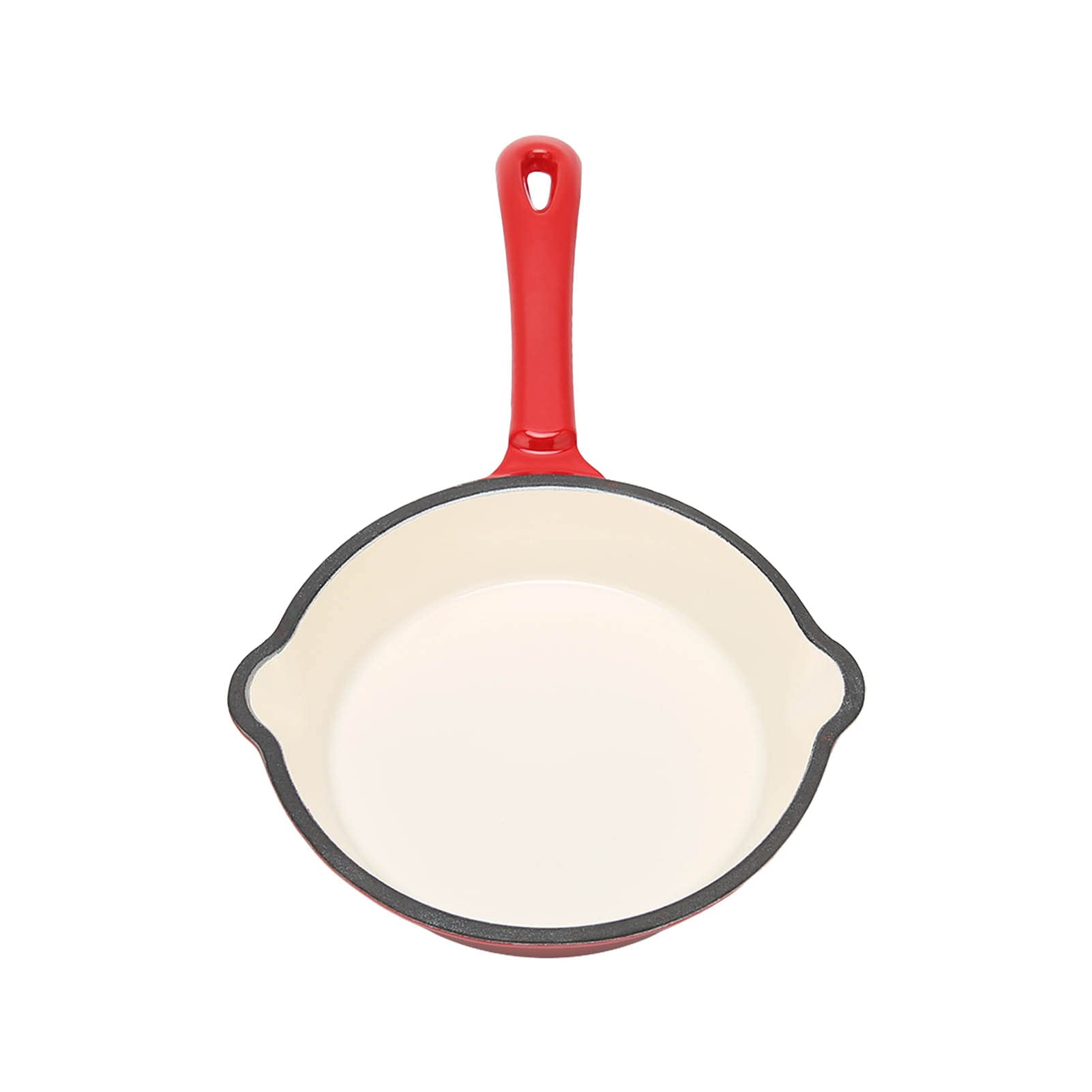 Poêle en fonte émaillée pour cuisiner sans huile et sans attacher