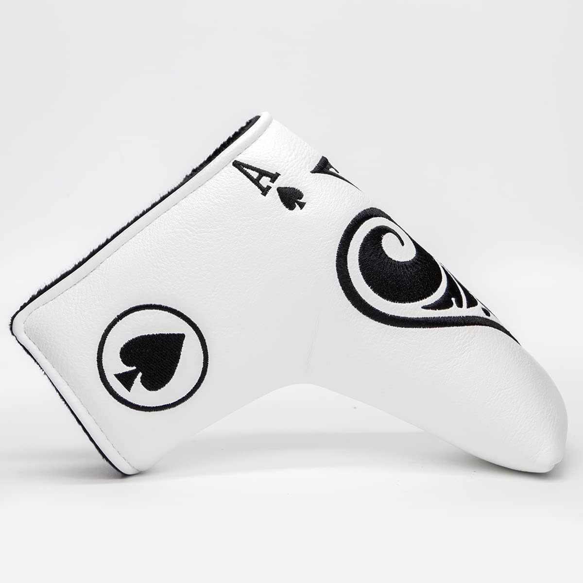 Montela Golf Putter Cover Poker Ace Mallet Putter Headcover Blade Putter Covers Golf Club Covers Leather Golf Putter Head Covers with Magnetic for Scotty Cameron Odyssey Ping Custom&Non-Custom
