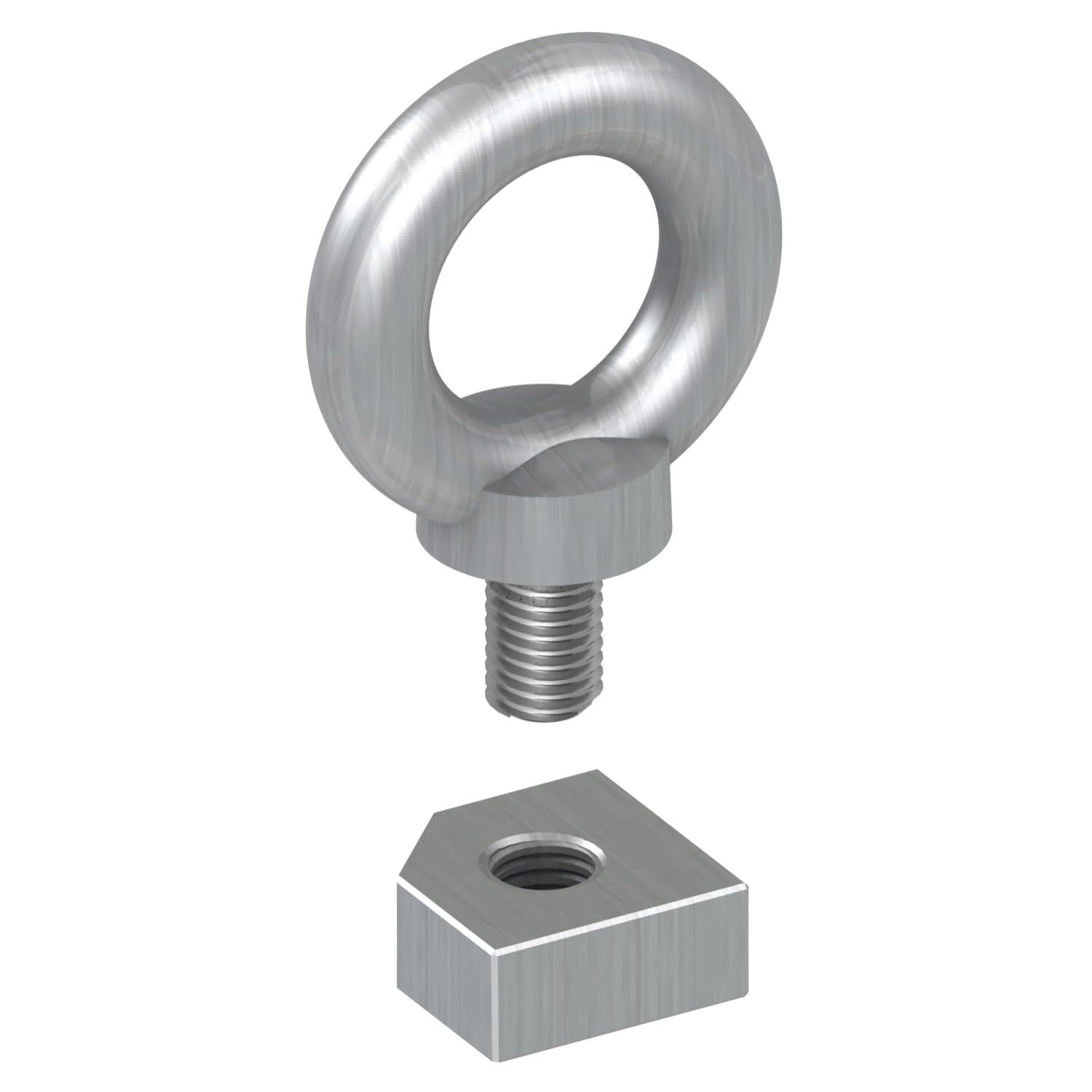 4 cancamos de elevacion M12 en acier robustes pour levage de charges - 2