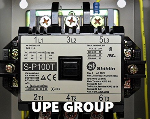 Shihlin Electric MSP100T Magnetic Motor Starter For Electric Motor Control 25 To 30Hp 100Amp 3-Phase 208-240Vac thumb #3