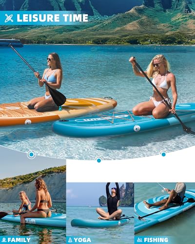 SOWM Tabla de Paddle Surf Hinchable 320cm con Accesorios Incluidos de Primera Calidad, Remo Ajustable, Bomba de Mano, Mochila de Transporte. 320 x 84 x 15 cm, Soporta hasta 158Kg (Azul) - imagen 8