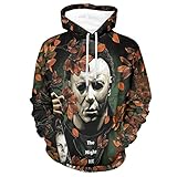 Michael Myers Hoodie Movie Halloween Cosplay Costume 3D Printed Pullover Sweatshirt Unisex Pullover Sweatshirt Casual Halloween Sweatshirts for Man Woman Halloween Hoodies Multicolor