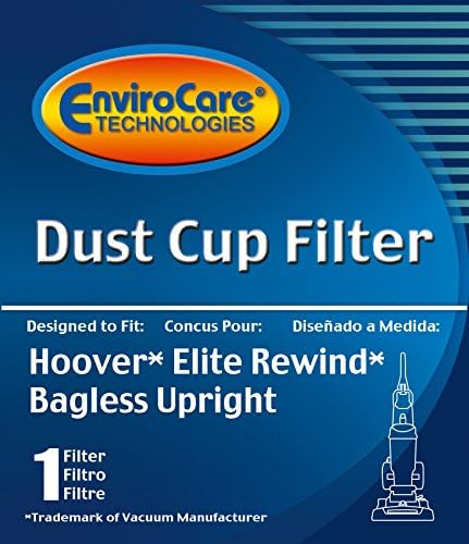 EnviroCare Premium Replacement Vacuum Cleaner Dust Cup Filter made to fit Hoover Elite Rewind Uprights