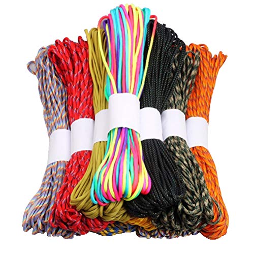 LIOOBO 30,5 m corda corda corda corda corda kit de equipamento de sobrevivência acampamento escalada