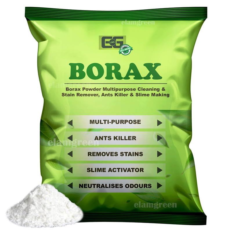 EG ELAMGREEN Borax Powder, 100% Pure for Whitening & Cleaning and Slime 500gms (B0DCW7ZC8K) Amazon Price History, Amazon Price Tracker