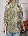 Ivicoer Boho Shirts for Women Polo Tops 3/4 Sleeve Tunic Blouses Dressy Casual Trendy Fashion Outfits 2026 (Boho Print, XL)