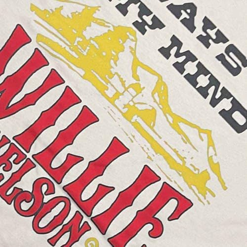 T-shirt Willie Nelson M en coton épais pour éviter les tissus transparents