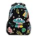 UFO Aliens Spaceship Planet Sac à Dos d'école pour garçons, Filles, Sac de Voyage pour Enfants, Cartable