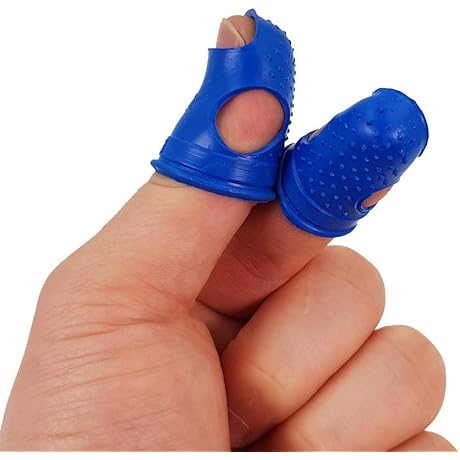 Multipurpose Finger Protectors - Silicone Finger Tips Covers for Counting Money, Typing, Filing, Sorting Tasks