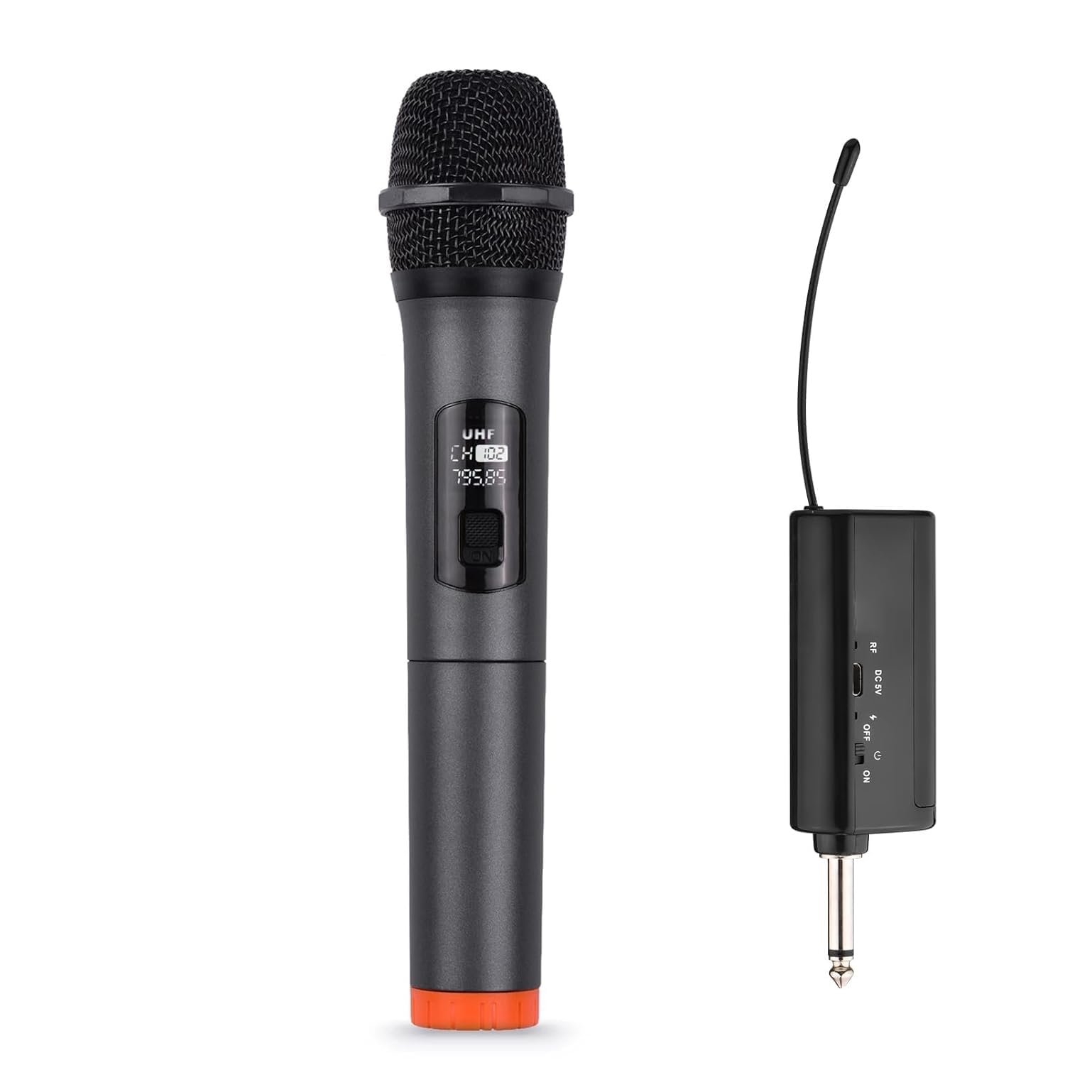 kh Dynamic Wireless Microphone, UHF Dynamic Mic with Portable Mini Receiver, Karaoke Handheld mic System 6.35mm Jack, 50-60 Feet Cordless Range for House Parties, Karaoke Singing (Single Cordless)-image-37
