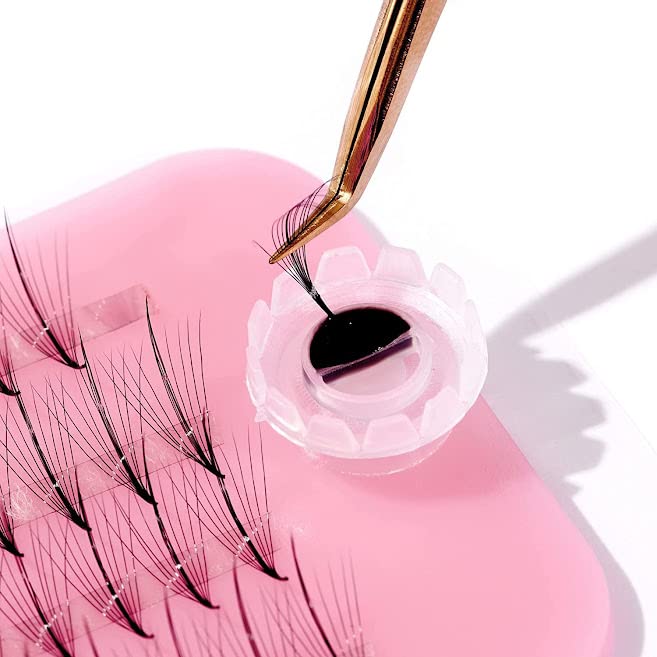 Miniatura 8 de Pestañas ultra finas con volumen, pestañas postizas individuales, aspecto natural, kit hecho a mano, 5D7D9DC, grosor de rizo CC D, 0.050.003