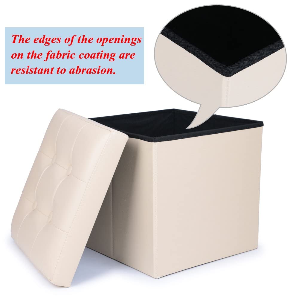 The new style has arrived 15 x 15 WoneNice Folding Storage Ottoman Cube
