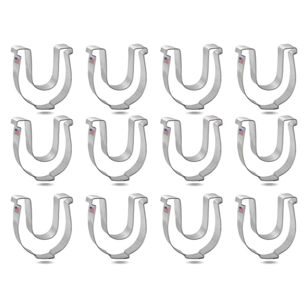 1 Dozen/12 Count Mini Horseshoe Horse Shoe 1.75 Inch Cookie Cutters from The Cookie Cutter Shop – Tin Plated Steel Cookie Cutters - Made in the USA