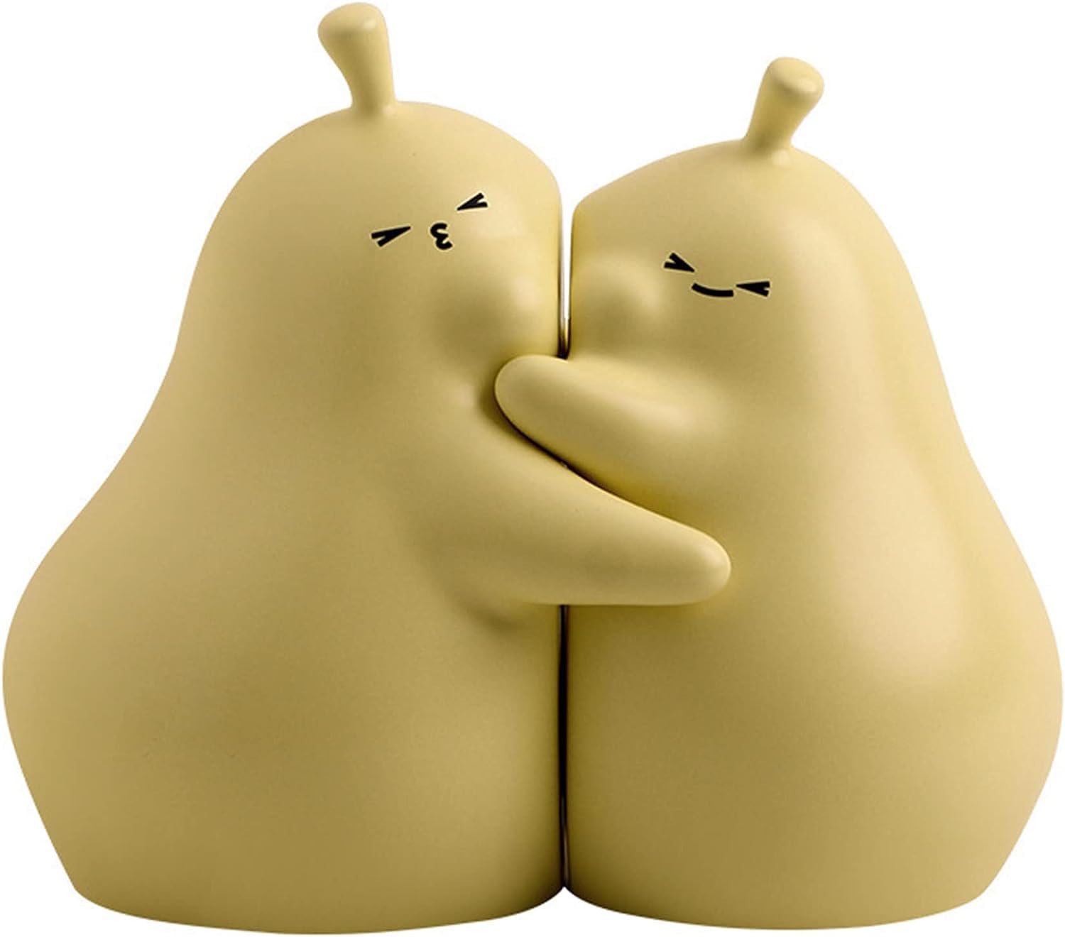 Serra Libro Pera 1 Coppia Ceramica Decorativa per Scuola Ufficio Casa Giallo