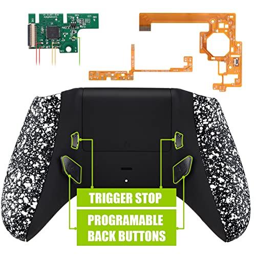 Image of eXtremeRate Textured White Lofty Programable Remap & Trigger Stop Kit, Upgrade Boards & Redesigned Back Shell & Side Rails & Back Buttons & Trigger Lock for Xbox One S /X Controller Model 1708