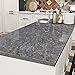Livelynine Dark Grey Marble Contact Paper for Countertops Kitchen Counter Top Peel and Stick Waterproof Marble Wallpaper Renter Friendly Countertop Cover Desk Vinyl Wrap Bathroom Cabinets 15.8X78.8