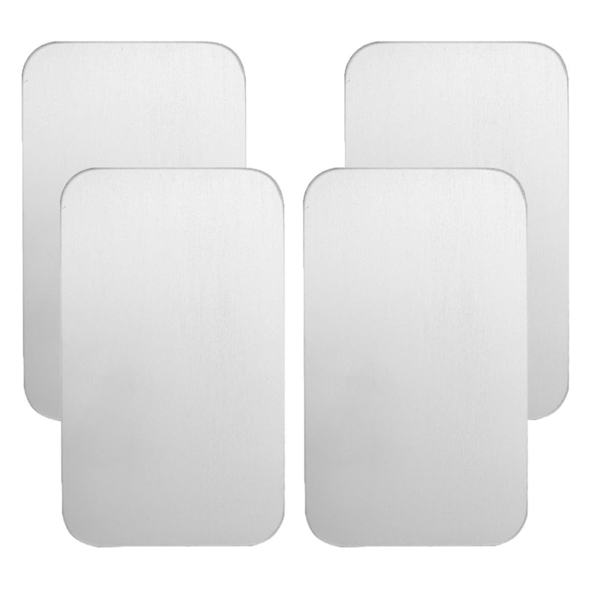RORPOIR 4pcs Aluminium Cooling Mat for Pets Hamster and Rabbit Summer Ice Bed Smooth Surface and Reusable Design Silver Aluminium Cooling Pad for Small Animals
