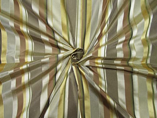 Tafetas de soie irisé haut de gamme à rayures satin pour haute couture TAFS61