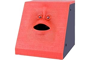 Red Brick Blurred Money Bank Ceramic Sculpture