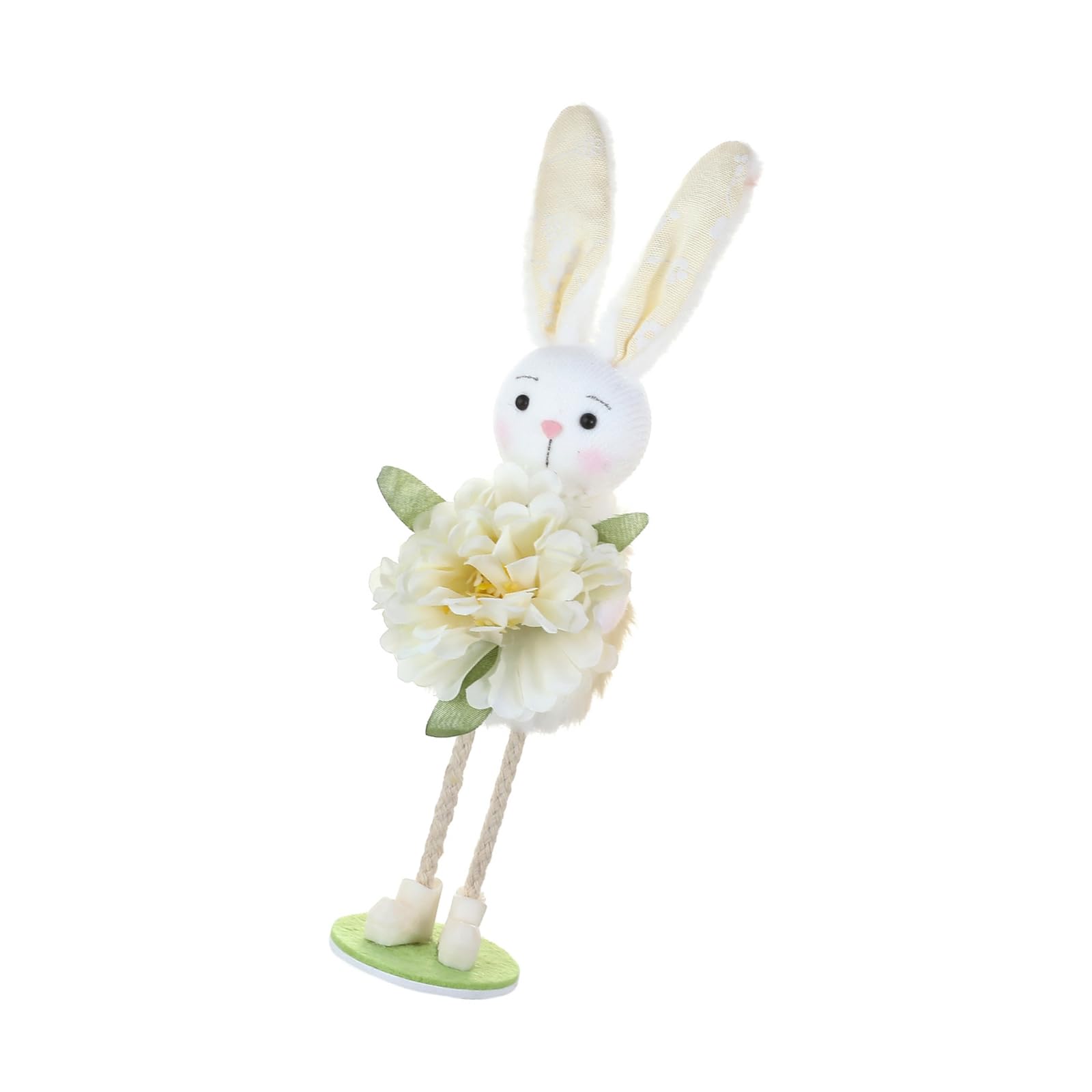 Lerpwige Easter Hare Figurine Ornament Colorful Festival Decoration for Desktop Mantels Bookshelf Holiday Easter