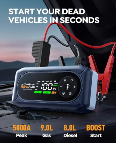 YaberAuto 5000A Jump Starter