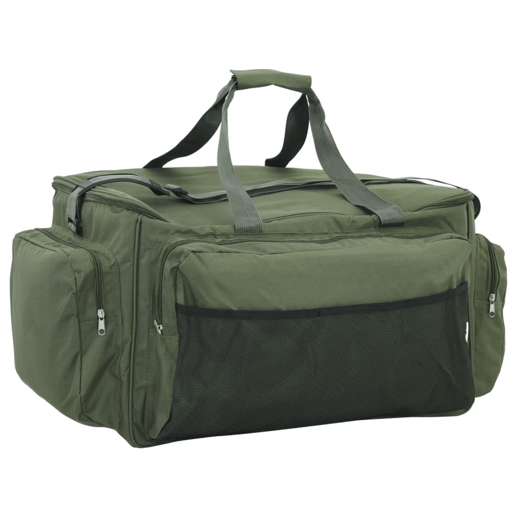 Angeltasche Wasserdicht 57x35x34cm Große Angelkoffer Tasche aus 600D Oxford Gewebe mit Isolierung für Angelausrüstung Zubehör