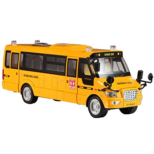 large toy bus with opening doors