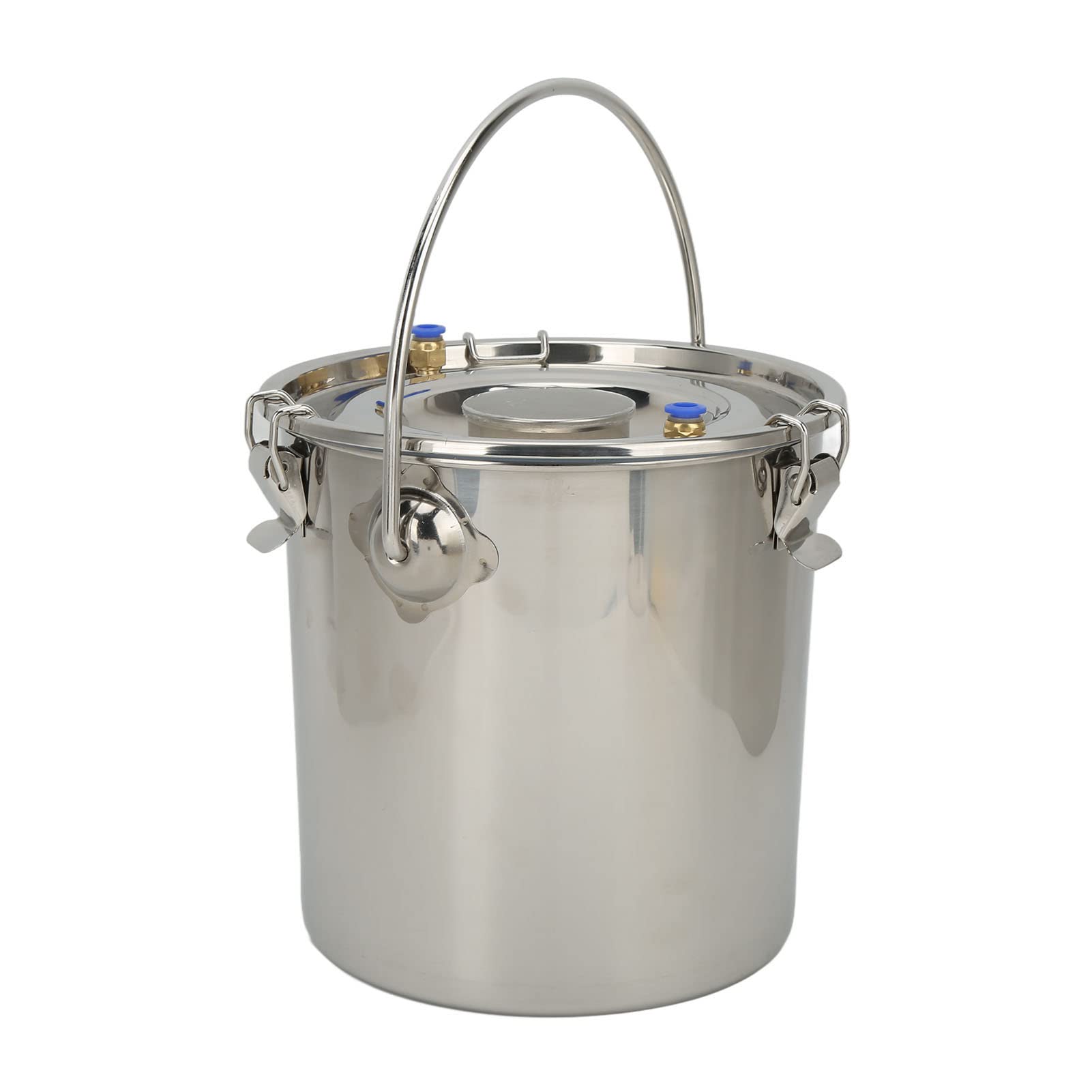 Mungitrice Elettrica 7 Litri, Mungitore per Capre e Bovini 100-240V, Capezzoli in Silicone, Secchio Acciaio Inossidabile 304, Ideale per Uso Domestico