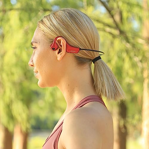 Image of Bone Conduction Headphones Bluetooth - Open-Ear Earbuds, Wireless Headset with Mic, Titanium Lightweight Sweat Resistant for Workout Running Hiking Driving Bicycling