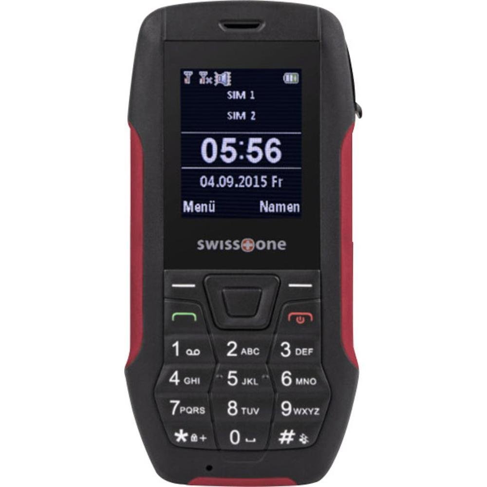 swisstone SX 567 DUAL-SIM Outdoor Mobiltelefon (nach dem IP56 Standard, Staub, Strahlwasser resistent) rot
