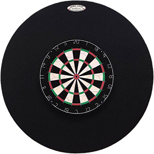 Dart-Stop 36 inch Round Black Pro Dart Board Back Board | Wall Protector | Dartboard Surround
