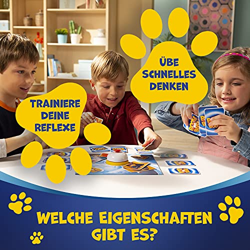 Trefl, Boom Boom Hunde und Katzen, Spiel mit Glocke, Familienspiel, Gesellschaftsspiel für Erwachsene und Kinder ab 6 Jahren 2192 Farbig