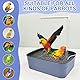 Vogel Wellensittich Badewanne, Automatische Vogel Badehaus Badewanne Automatische Vogelbadewanne mit Zirkulierender Wasserdusche Vogeldusche Wellensittich für Nymphensittiche,Afrikanische Grau,Vogel